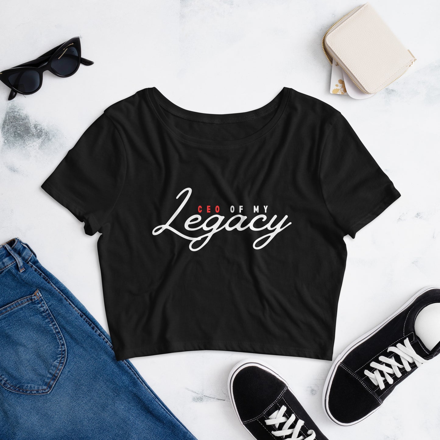 CEO of my Legacy Women’s Crop Tee