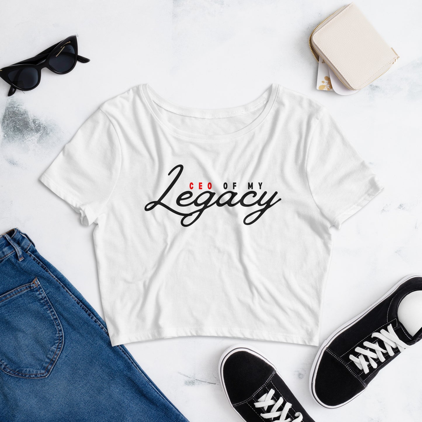 CEO of my Legacy Women’s Crop Tee